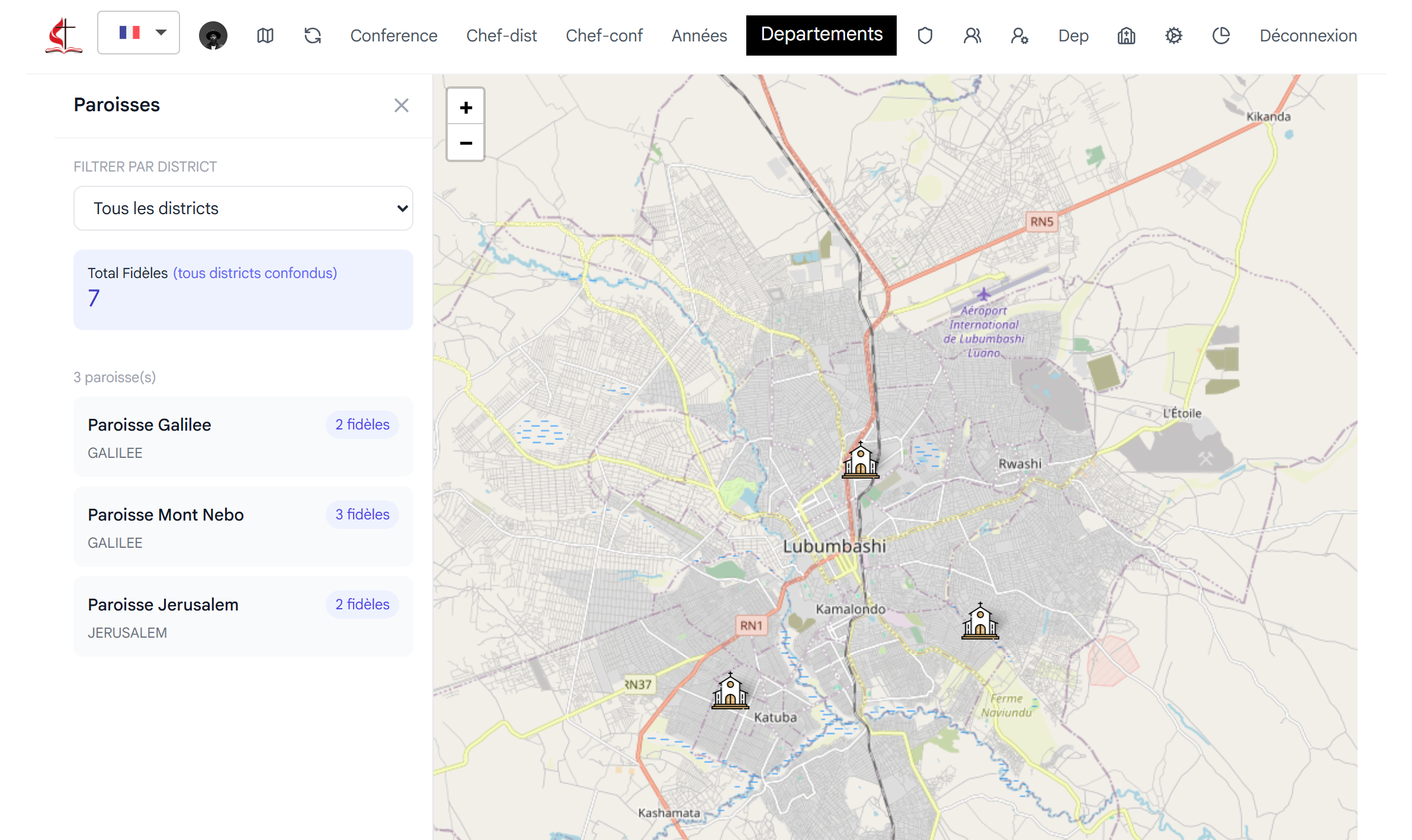 Methodist Church Management - Contexte - Image 1 - Projet réalisé par Peter Nzana, développeur web et mobile à Lubumbashi