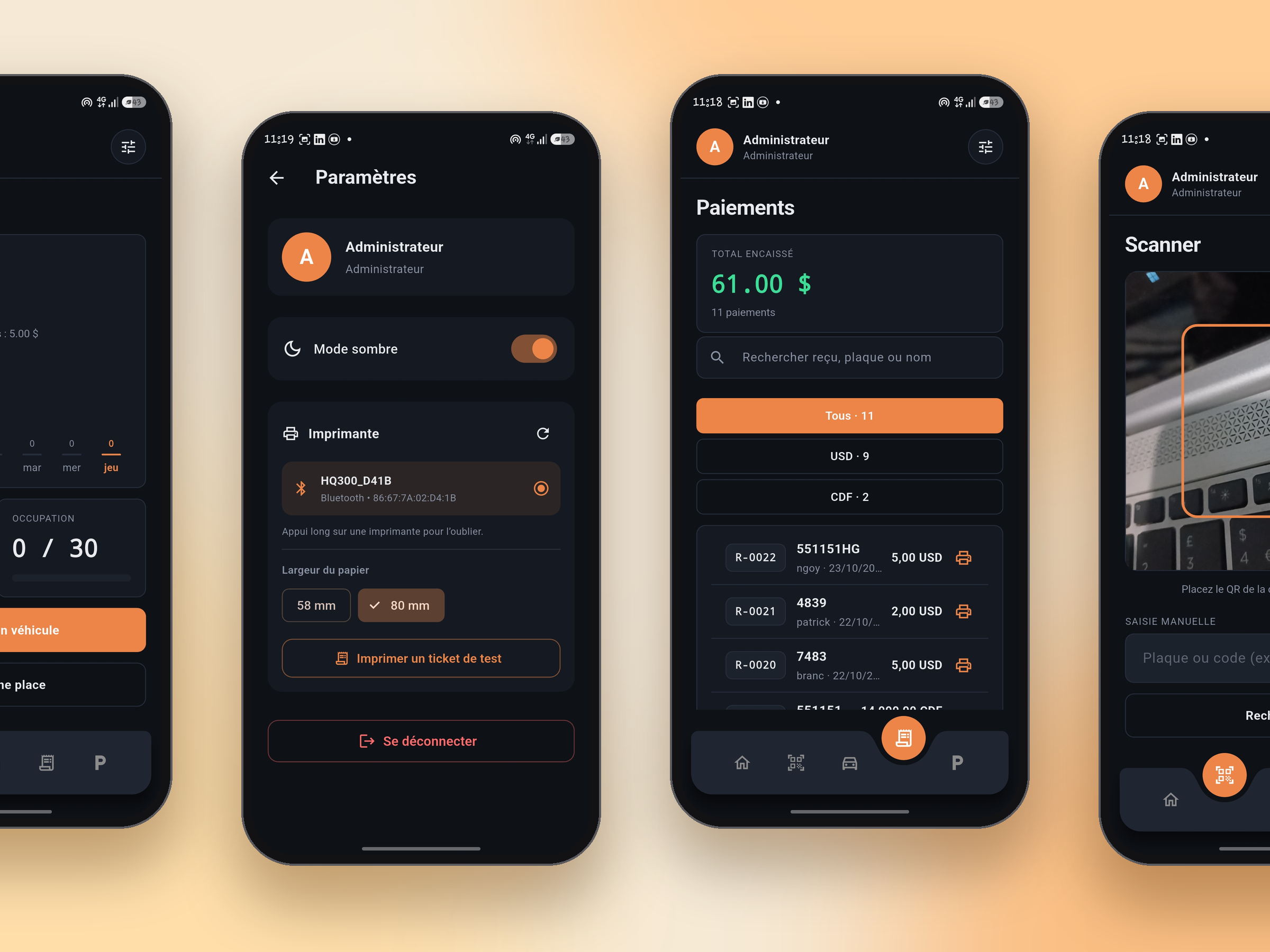 ParkingApp — projet de Peter Nzana