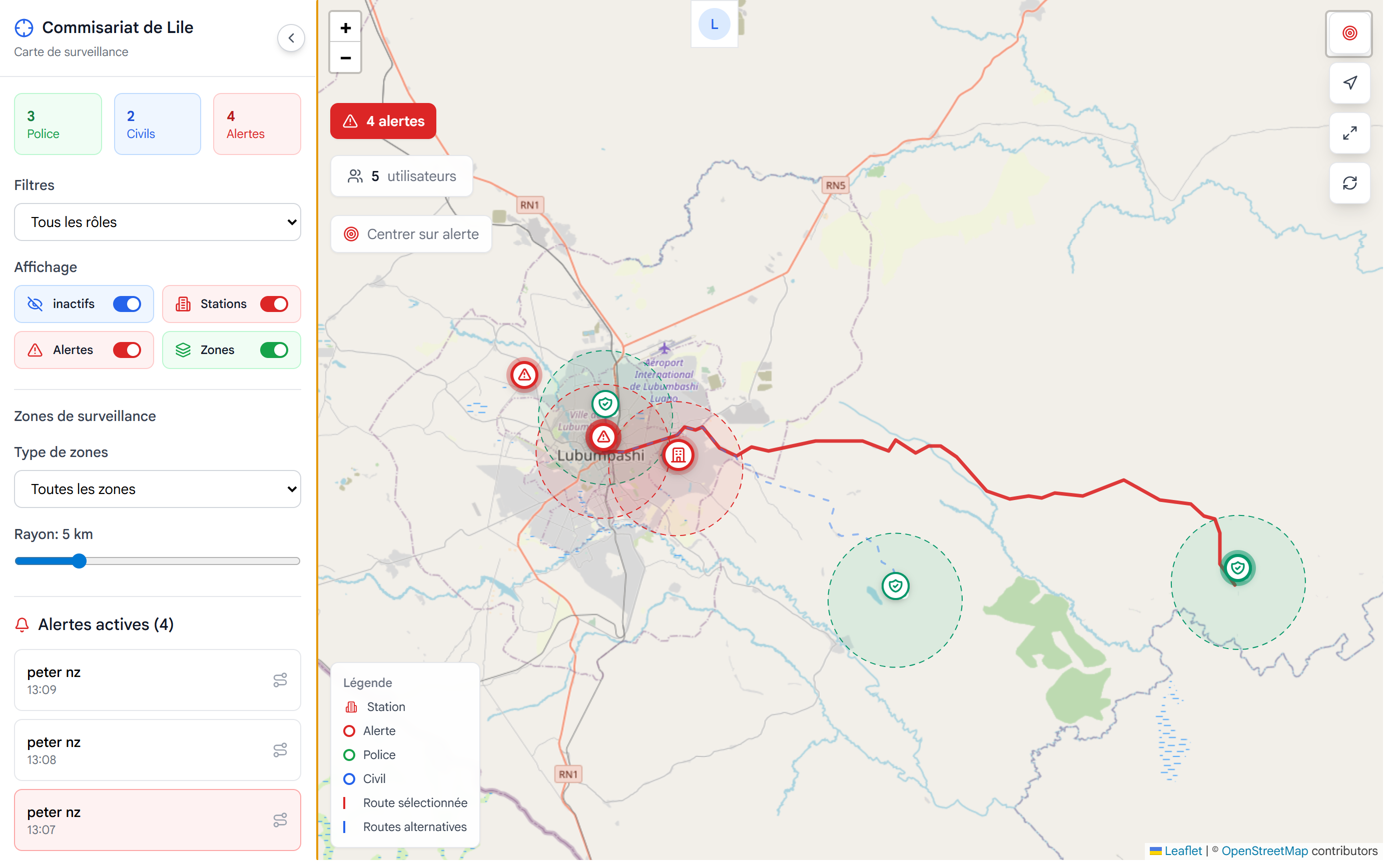 SecureAlert - Approche - Image 3 - Projet réalisé par Peter Nzana, développeur web et mobile à Lubumbashi