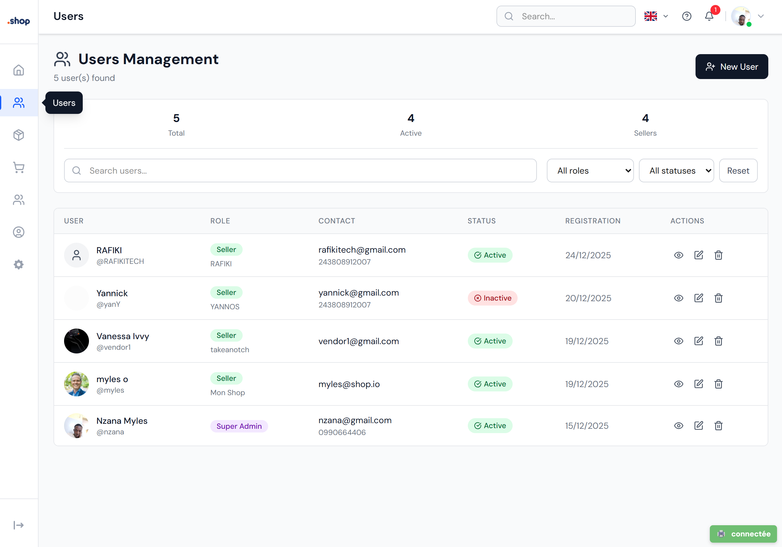 ShopManager - Contexte - Image 1 - Projet réalisé par Peter Nzana, développeur web et mobile à Lubumbashi